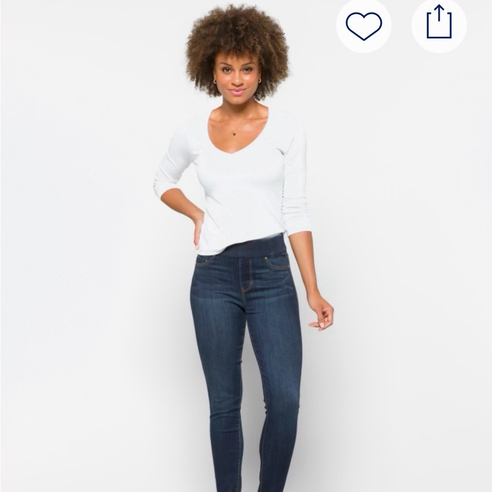 Liverpool Elizabeth Super Skinny Jeans — Indigo Blue